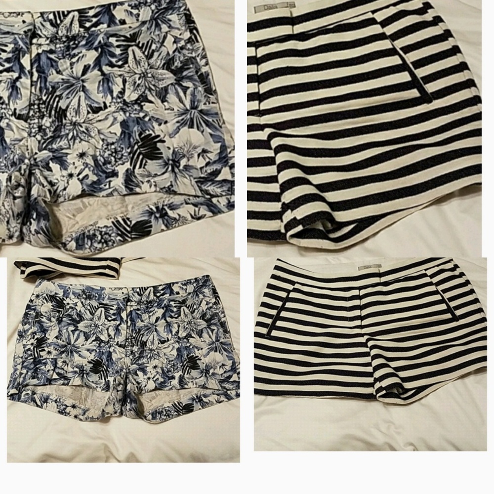 Summer favorites! stripe and floral short duo